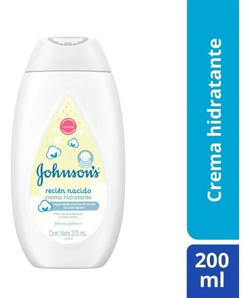 Crema Hidratante Johnsons Recien Nacido 200ml