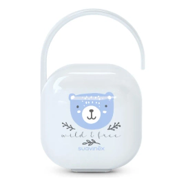 Suavinex Portachupetes con Asa Flexible Hasta 2 Unid Celeste