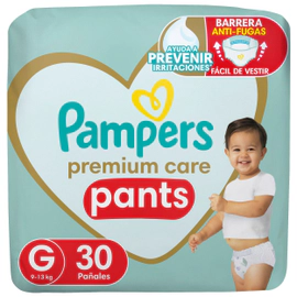 Pañales Pampers Premium Care Pants Talle G 30 Unidades