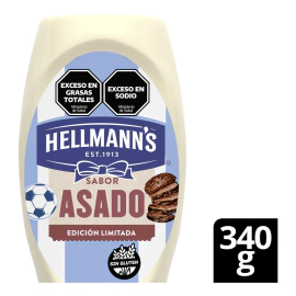 Hellmanns Aderezo Edicion Limitada Mundial Sabor Asado X340g