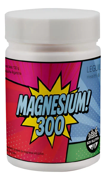 Magnesium 300 Polvo Leguilab Botella X 120g Sabor Sin Sabor Sin Sabor