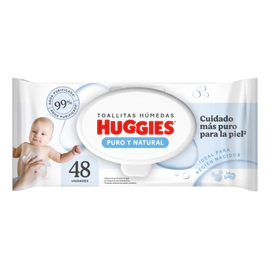 Toallas Húmedas Huggies Puro Y Natural  X48