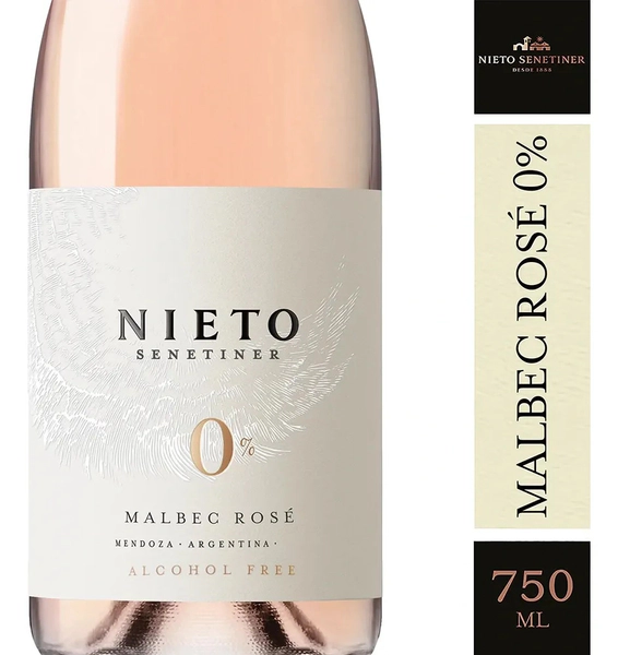 Vino Nieto Senetiner Vinos 0% Malbec Rosé 750 Ml