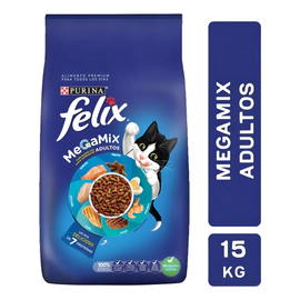 Alimento Felix Gato Adulto Sabor Mix X 15 Kg