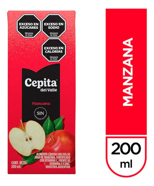 Jugo de Manzana Cepita del Valle 200 Ml