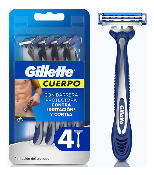 Máquina De Afeitar Gillette Base Desechables 4 Un