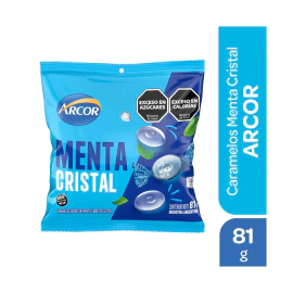 Caramelos Menta Cristal Arcor Chico 81g