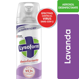 Desinfectante Elimina Olores Lysoform Lavanda Aerosol 285 Ml