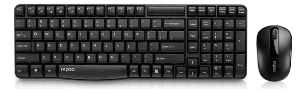 Kit Teclado Y Mouse Rapoo X1800S Inalámbrico 1000 DPI USB
