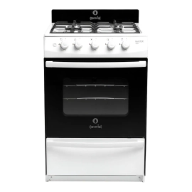 Cocina Escorial Master Style Multigas Blanca Con Visor Blanco