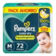 Pampers Babydry Med 72 Un Mediano (m) Sin Género