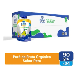 Sancor Bebé & Kids Orgánico Puré Pera Pouch 90G Caja X24