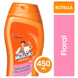Limpiador Mrmusculo Crema Floral Glade Fácil Enjuague 450ml
