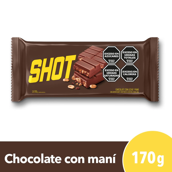 Shot Chocolate Con Leche Y Mani 170gr