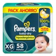 Pampers Pañal Xg 58 Baby-dry Extra Grande (xg) Sin Género