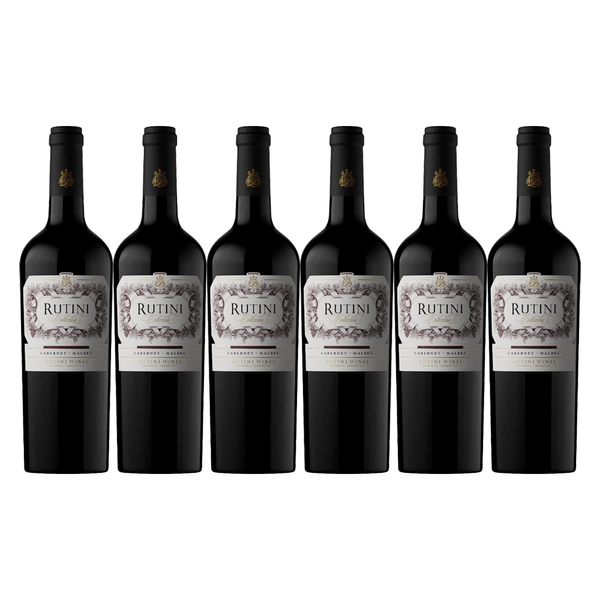 Caja Rutini Vino Cabernet Malbec 750 Ml Bot x 6