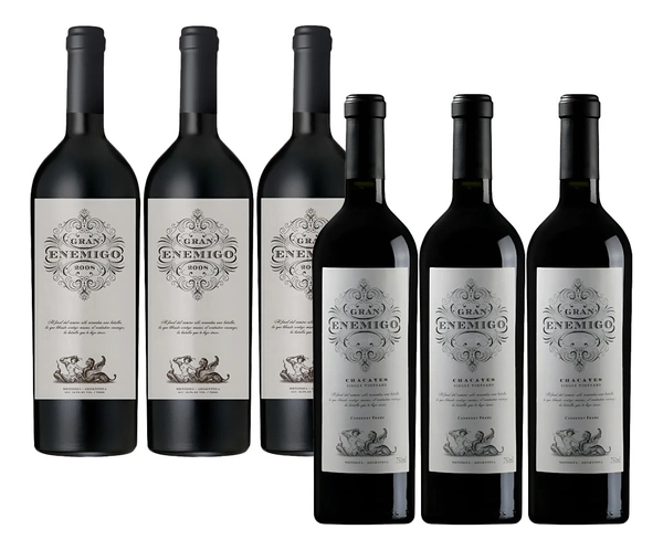 Caja combinada Gran Enemigo Charayes x 3 + Gualtallary x 3