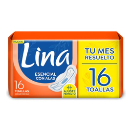 Toalla Femenina Lina Esencial C/a X16