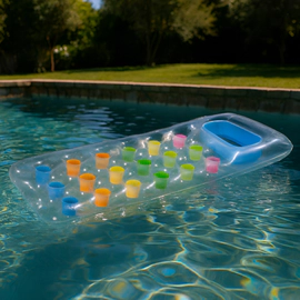 Colchoneta Inflable Apoya Vaso