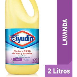 Lavandina Ayudin Multisuperficie Triple Poder Lavanda 2lt