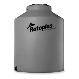 Tanque de agua Rotoplas 2750L Gris Tricapa vertical Capa Antibacterial