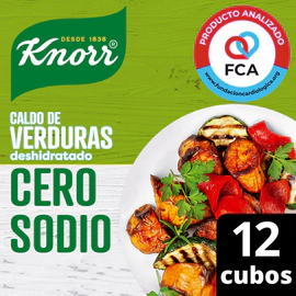 Caldo Knorr de Verduras Cero Sodio 12 cubos