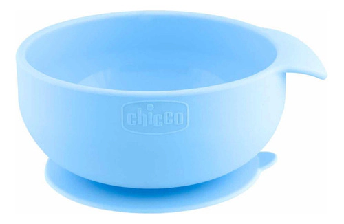 Bowl Silicona Chicco Celeste 6m+ Celeste