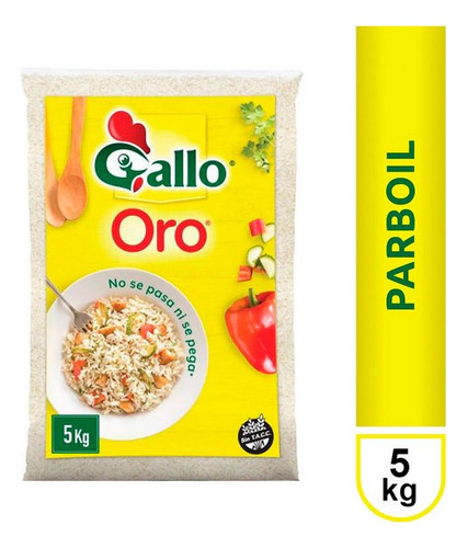 Arroz Parboil Gallo No Se Pasa Bolsa 5 Kg