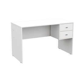Escritorio Classic Mueble PC 2 Cajones Oficina Mesa Estudio Blanco