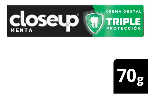 Pasta Dental Triple Protección Close Up Menta 70gr