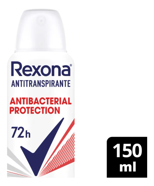 Antitranspirante En Aerosol Rexona Antibacterial Protection 150 ml