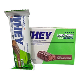 Whey Low Carb Protein Bar Mervick 12 Un Chocolate Coffee