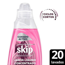 Jabón Líquido Skip Ciclos Cortos Cuidado Activo Botella 800ml