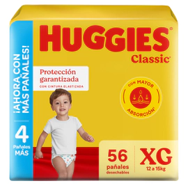 Pañales Huggies Classic