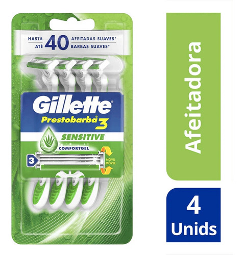 Prestobarba Maquina De Afeitar Sensecare 4 Un