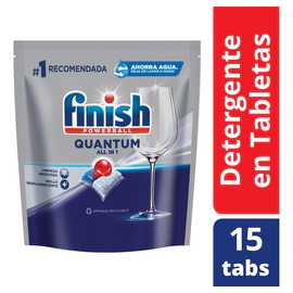 Tabletas Para Lavavajillas Finish Quantum 15 Un