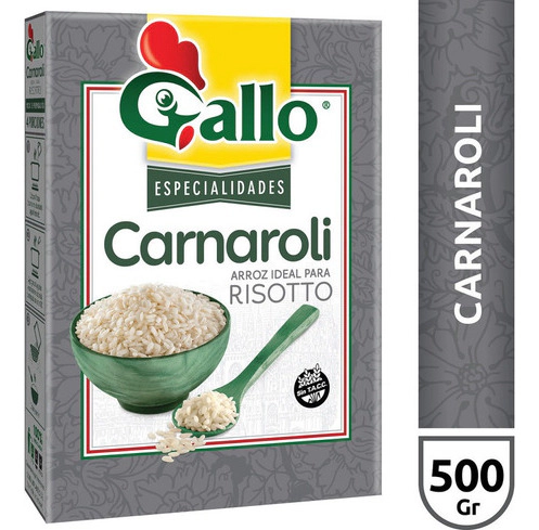Arroz Gallo Carnaroli Para Risotto 500 Gr
