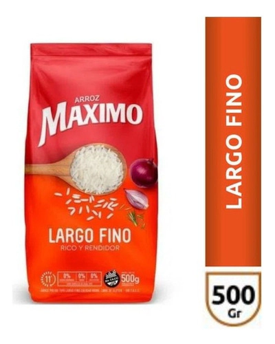 Arroz Maximo Largo Fino X 500 Gr