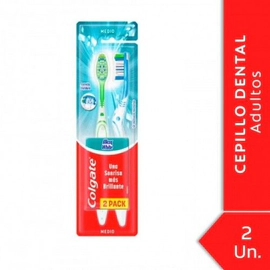 Cepillo De Dientes Colgate Max White Medio 2 Unidades
