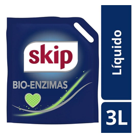 Jabon Liquido Skip Bio Enzimas Para Ropa Doypack 3 Lt