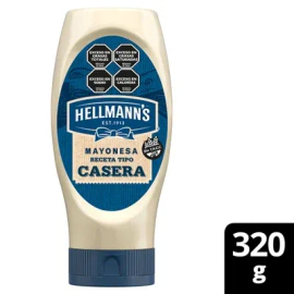 Mayonesa Hellmanns Receta Tipo Casera 320 Gr Squeeze