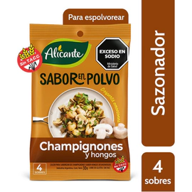 Sabor En Polvo Alicante Champignones Y Hongos 4 Sobres