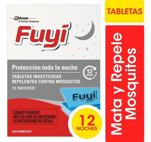 Fuyi Tabletas Mata Moscas Mosquitos 12 Un