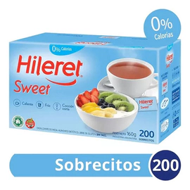 Endulzante Hileret Sweet X200 Sobres Libre de Gluten