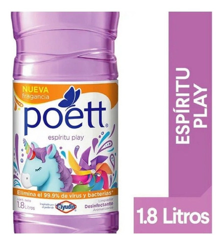 Desinfectante Poett Espiritu Play 1,8 Lt