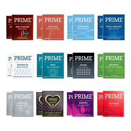 Prime Preservativo De Latex Mixta 3 Un C/u Caja X 24 Un