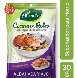 Cocina En Bolsa Alicante Sabor Albahaca Y Ajo 30 Gr
