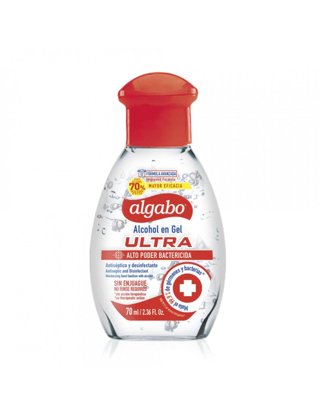 Alcohol En Gel Algabo Ultra 70 Ml