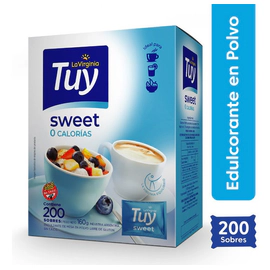 Edulcorante Tuy En Polvo Sweet Equilibrado 200 Sobres