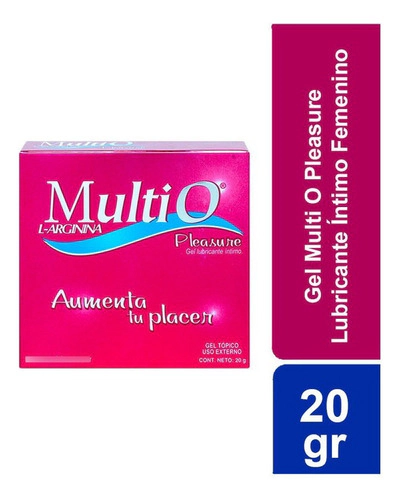 Gel Multi O Pleasure Lubricante Intimo Femenino 20 Gr Sin Sabor